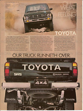 1981 Toyota SR5 Pickup Truck Vintage Magazine Ad  4 Wheel Drive picture