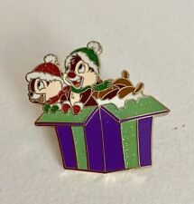 Disneyland Chip 'n Dale Pin Christmas Chip ‘n Dale in Gift Box … picture