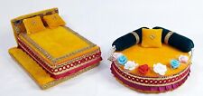 Combo Thakur ji Singhasan & Bed / Laddu Gopal ji Bed & Singhasan Size 0 to 3 picture