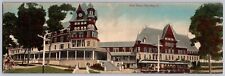 Hotel Victory Put-in-Bay Ohio Trolley Panorama 1910 Postcard picture