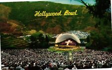 Vintage Postcard - The Hollywood Bowl California Un-Posted Natural Amphitheatre picture
