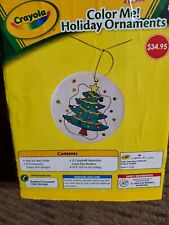 Crayola Design Your Own Ornament Color Me Holiday Christmas Ornaments DIY Decor picture