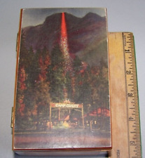 Cedar Trinket Box-Yosemite's CAMP CURRY-FIRE FALL picture