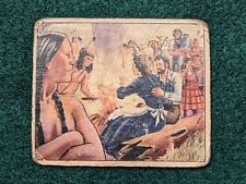 Vintage 1949 Bowman Gum Trading Card, D-4 Indian Mercy, Poor Condition picture