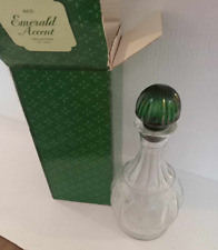 Emerald Accent Decanter, Vintage Avon, 9 1/2 inches picture