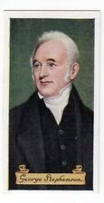 Vintage 1935 Card of Engineer GEORGE STEPHENSON Father of Railways picture