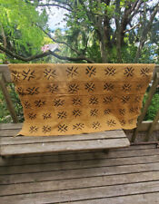 African Bamana mud cloth Textile (bogolanfini) from Mali yellow and black picture