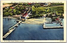 Marblehead Ohio, 1951 Showing Stone Loading Dock on Lake Erie, Vintage Postcard picture