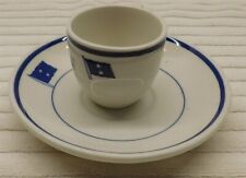 Vtg Rear Admiral's Mess United States Navy Demitasse Cup & Coffee Saucer 2 Stars picture