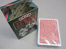 Modiano Playing Card Deck, TEXAS POKER HOLD EM, RED, Made in Italy, New picture