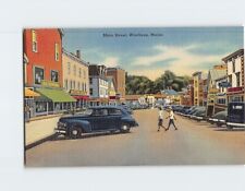 Postcard Main Street Winthrop Maine USA picture