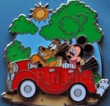 Disney Pin 55059 WDW Where Dreams HapPIN 2007 Pluto Drives Mickey Red Car LE picture