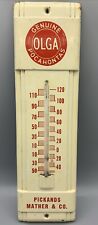Vintage Metal OLGA Pocahontas Coal Thermometer Pickands Mather Co-Coalwood WV picture