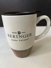 NEW Beringer Napa Valley Coffee Tea Mug Cup with Lid - Holds 14oz VERY NICE  picture