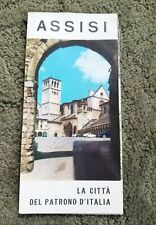 Vintage 1960s Italy Travel Brochure - ASSISI  English / Italian Text picture