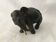 Elephant cast metal figure Vintage painted metal 6 inches by 3 1/2 inches picture