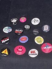 LOT 2 Random Super Awesome Vintage Pinback Buttons. Unique & Rare picture