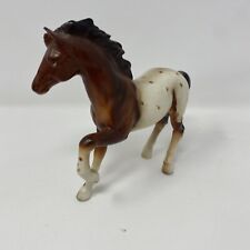 VTG Olimco Ceramic Porcelain Paint Horse Foal Colt Pony Figurine Brown & Cream picture