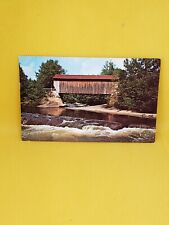 Cambridge Junction Vermont Kissin  Bridge Belvidere Corners Postcard #222 picture