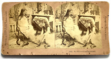 1897 YOUNG WOMEN STOCKINGS & BOOTS STEREOVIEW Photo ALL SMILES TONIGHT Kilburn picture