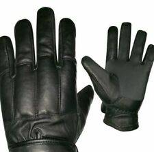 POLICE SECURITY DOORMAN TACTICAL SAND FILLED KNUCKLE PROTECTION LEATHER GLOVES. picture
