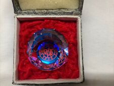 Vintage Crystal Paperweight Fudan University 1905 Excellent Condition In Box picture