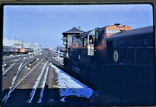 Long Island Railroad LIRR 205 car @ Jamaica New York Station Depot  c1970s 35mm picture