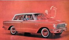 1961 Rambler Red 2-Door Sedan Station Wagon Luggage Muffler Economy Print Ad 140 picture