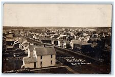 c1910's Bird's Eye View Of Park Falls Wisconsin WI RPPC Photo Antique Postcard picture