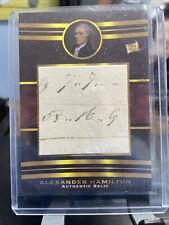 Pieces Of The Past 2022 Alexander Hamilton Jumbo Written Relic 🔥🇺🇸🔥🏦 picture