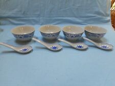 Chinese Vintage Jingdezhen Bowls With Spoons picture