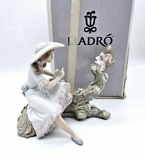 Lladro Springtime Friends Porcelain Figurine 6140 Girl with Squirrels in Box  picture
