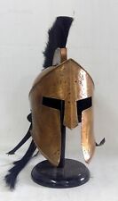 Replica Black Plume Spartan King Leonidas Medieval Knight Helmet Costumes Gift picture