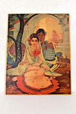 Vintage Displeased Heroine Kalahantarita Lithograph Print By Mulgaonkar Nayika picture