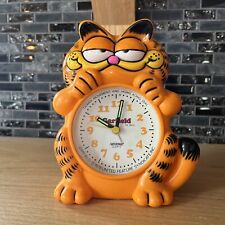 Rare Vintage 1978 Garfield Nelsonic Quartz Alarm Clock Not Fully Tested Parts picture
