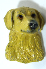 Vintage Golden Retriever Dog Brooch Pin Metal Enamel Signed picture