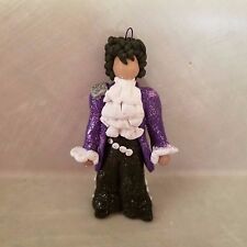 PRINCE Purple Rain INSPIRED CHRISTMAS ORNAMENT Hand Made picture