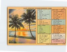 Postcard Beach Scene Busy Persons Correspondence Card picture