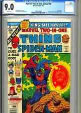 MARVELO TWO IN ONE ANNUAL #2 CGC 9.0 WHITE PAGES DEATH OF THANOS picture