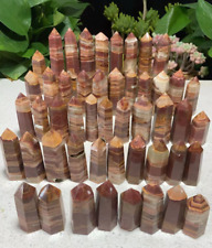 Wholesale 49pcs 2155g Natural red calcite Obelisk Tower   Crystal Healing picture