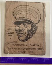 ‘34 Newspaper Orig DRAWING Japanese General Kikuto Omani Russian Japanese War picture