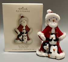 Hallmark Keepsake 2007 Tip-Top Santa Penguins South Pole Pals Ornament picture