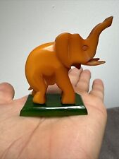 Vintage rare art deco carved bakelite elephant figurine / MCM picture
