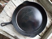 Griswold Cast Iron #11 Erie Slant Logo Skillet with Heat Ring  picture