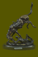 Wicked Pony by Frederic Remington Solid Bronze Statue Art Perfect Birth Day Sale picture