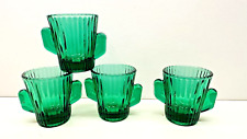 Set Of 4 Green Cactus Shot Glasses picture