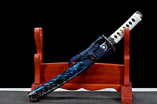 20''Tanto Handmade 1095 Steel Self-defence Japanese Samurai Sharp Short Sword picture
