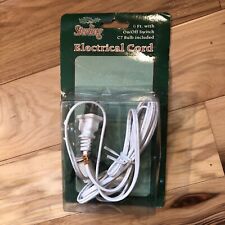Sterling /Dickens/hallmark Electrical Cord with C7 Bulb 6 Foot On/Off Switch picture