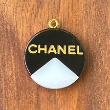 Gold & Black 22mm Zipper Pull 1PC Replacement Designer Chanel Charm picture