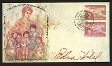 Edna Hibel d2014 signed autograph auto Postal Cover American Artist BAS picture